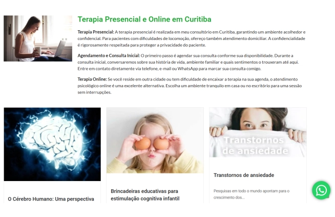 Site profissional com uma estrutura robusta e profissional, desenhada para converter visitantes em clientes.